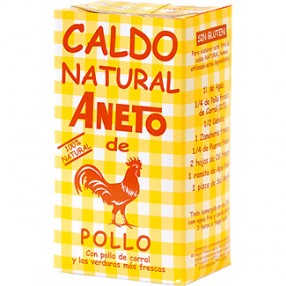 ANETO caldo natural de pollo envase 1 L